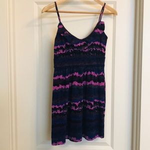 Banana Republic Ruffled Tie-Dye Dress